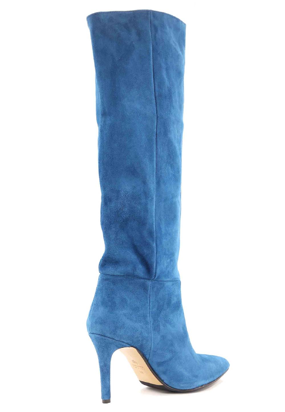 L'ARIANNA Stivali ST1242 da donna in camoscio blu Outlet