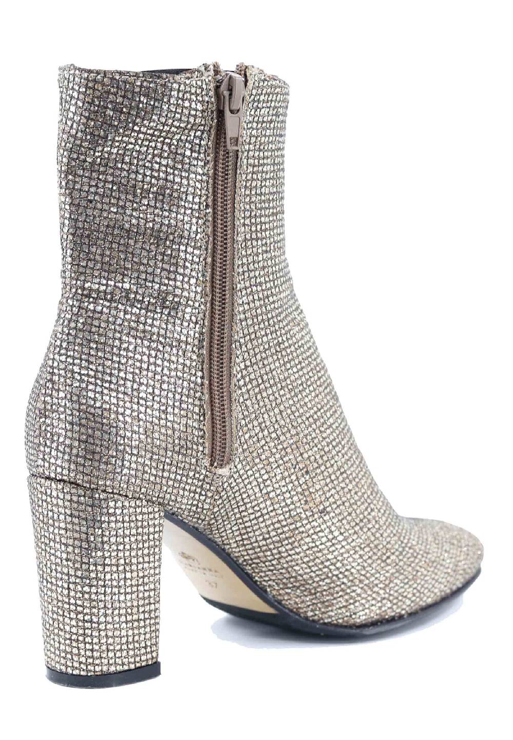 L'ARIANNA Stivaletti tr1692/g da donna in tessuto moon oro Soddisfazione Garantita
