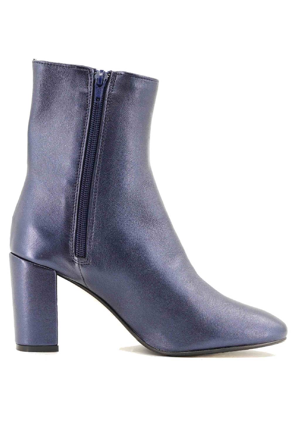 L'ARIANNA Stivaletti TR1692/G in pelle blu Qualità Garantita