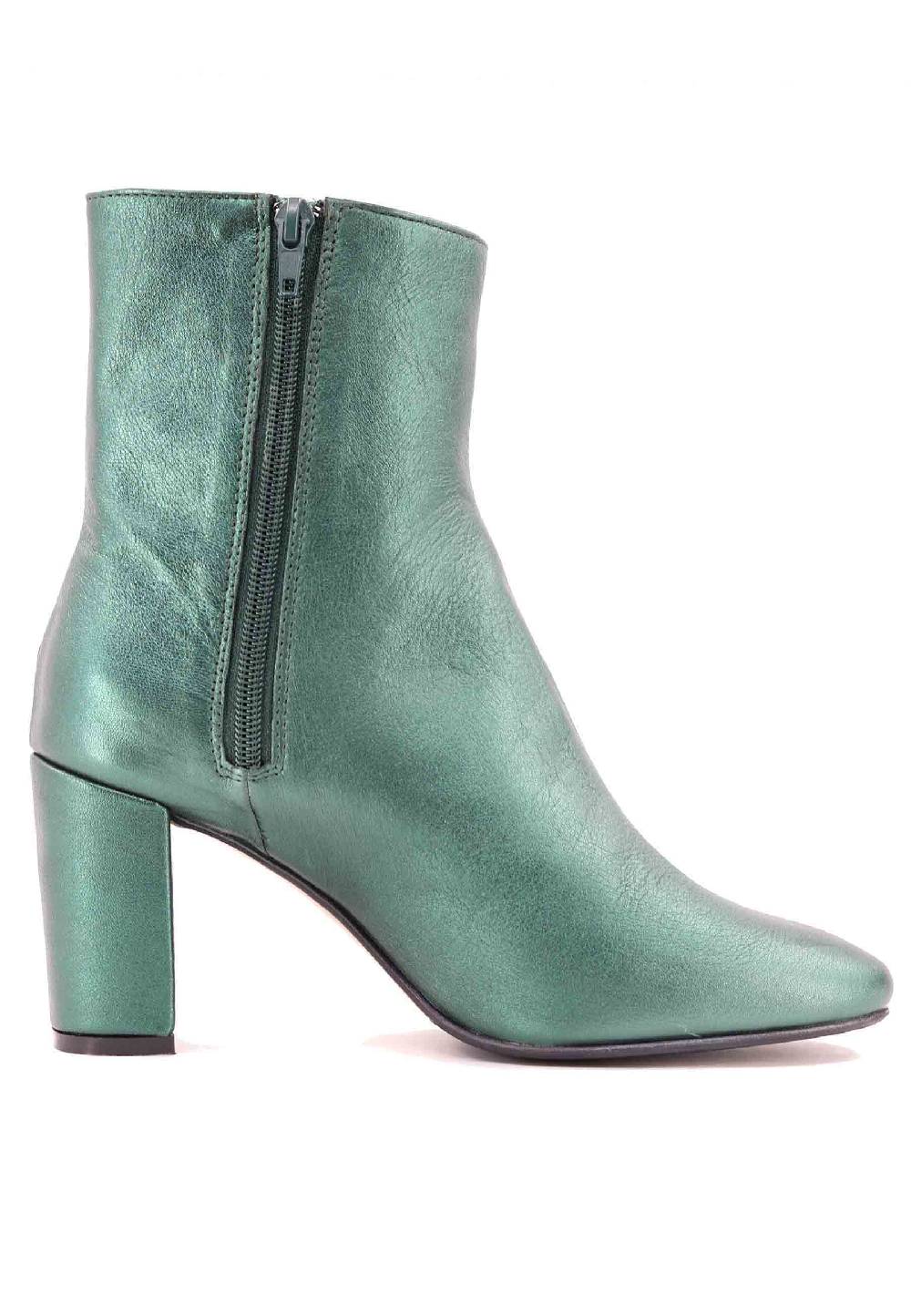 L'ARIANNA Stivaletti tr1692/g da donna in pelle laminta verde Negozi Online