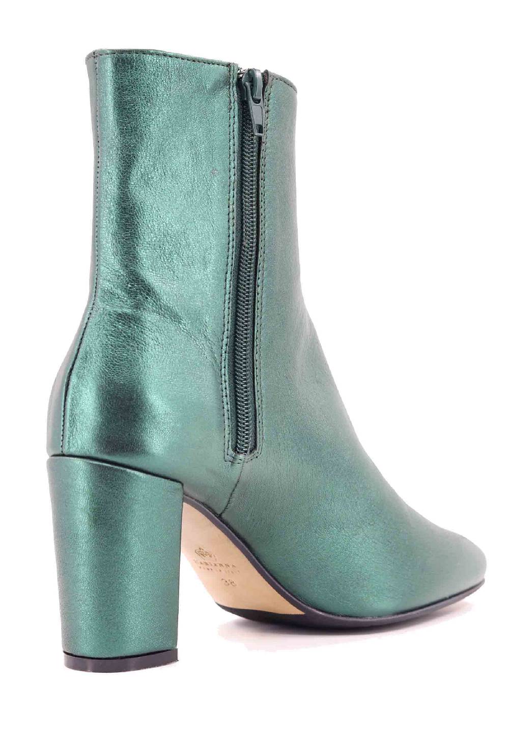 L'ARIANNA Stivaletti tr1692/g da donna in pelle laminta verde Negozi Online