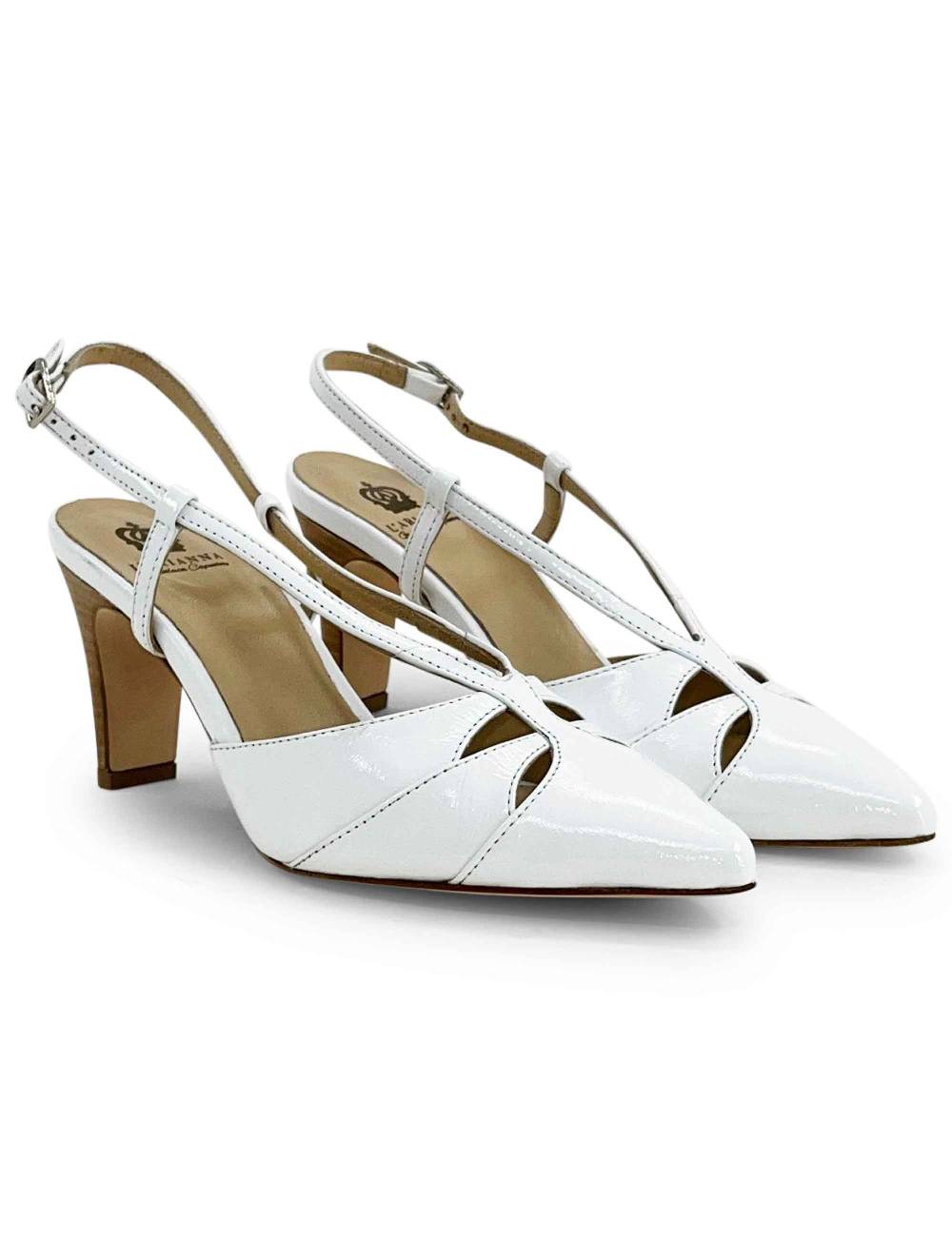 L'ARIANNA Decollete ch1758/c da donna in pelle lux bianco l'arianna Promozione Limitata