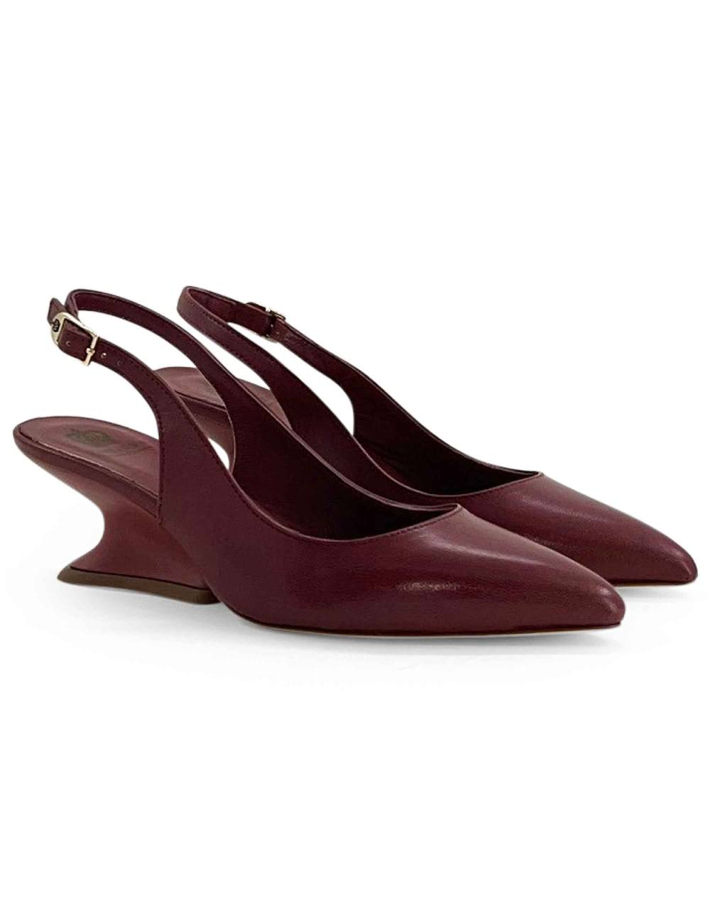 L'ARIANNA decollete ch1754/z slingback color COUTURE con tacco a zeppa l'arianna Affare Del Giorno