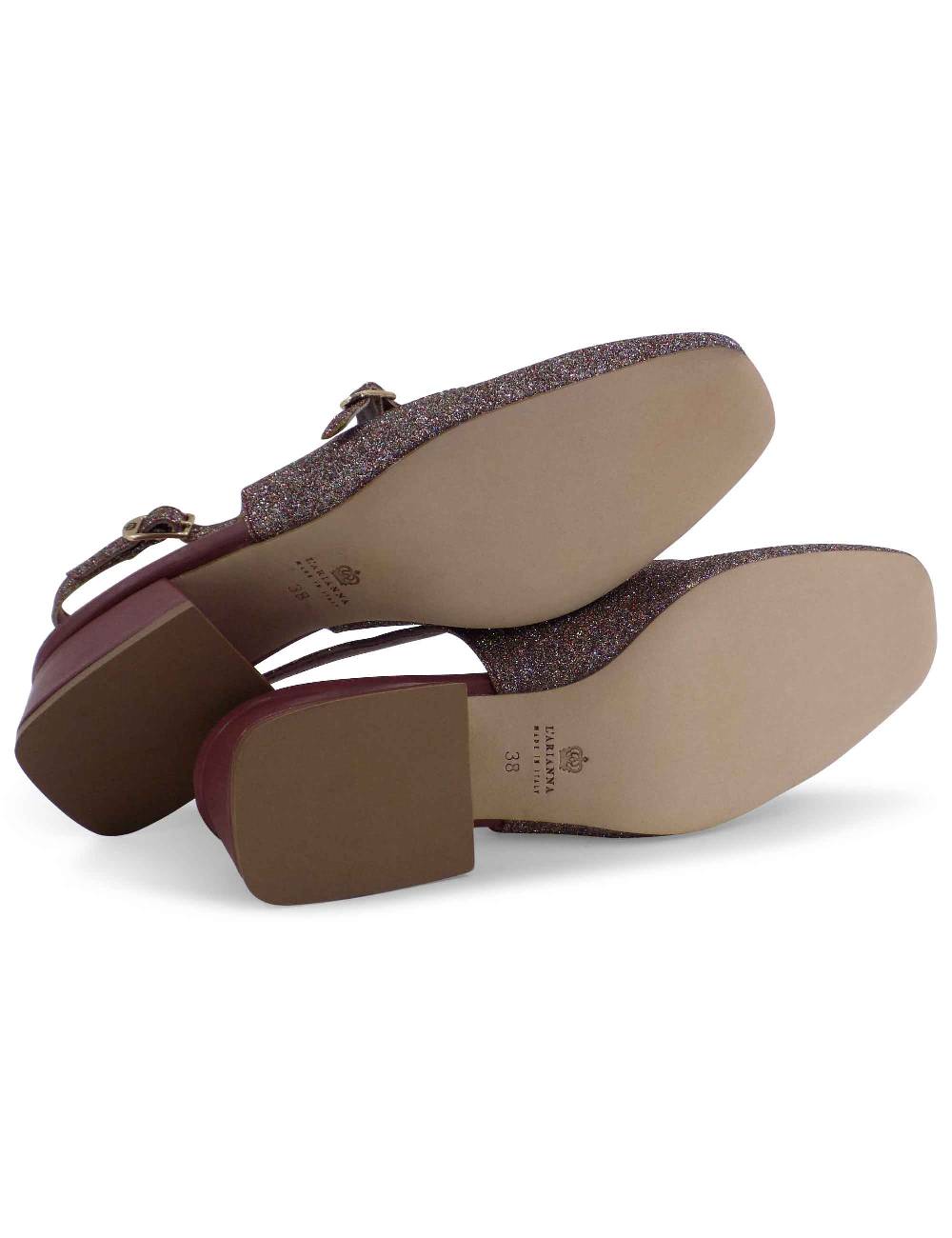 L'ARIANNA DECOLLETE CH1720/G IN TESSUTO GLITTER Sconto