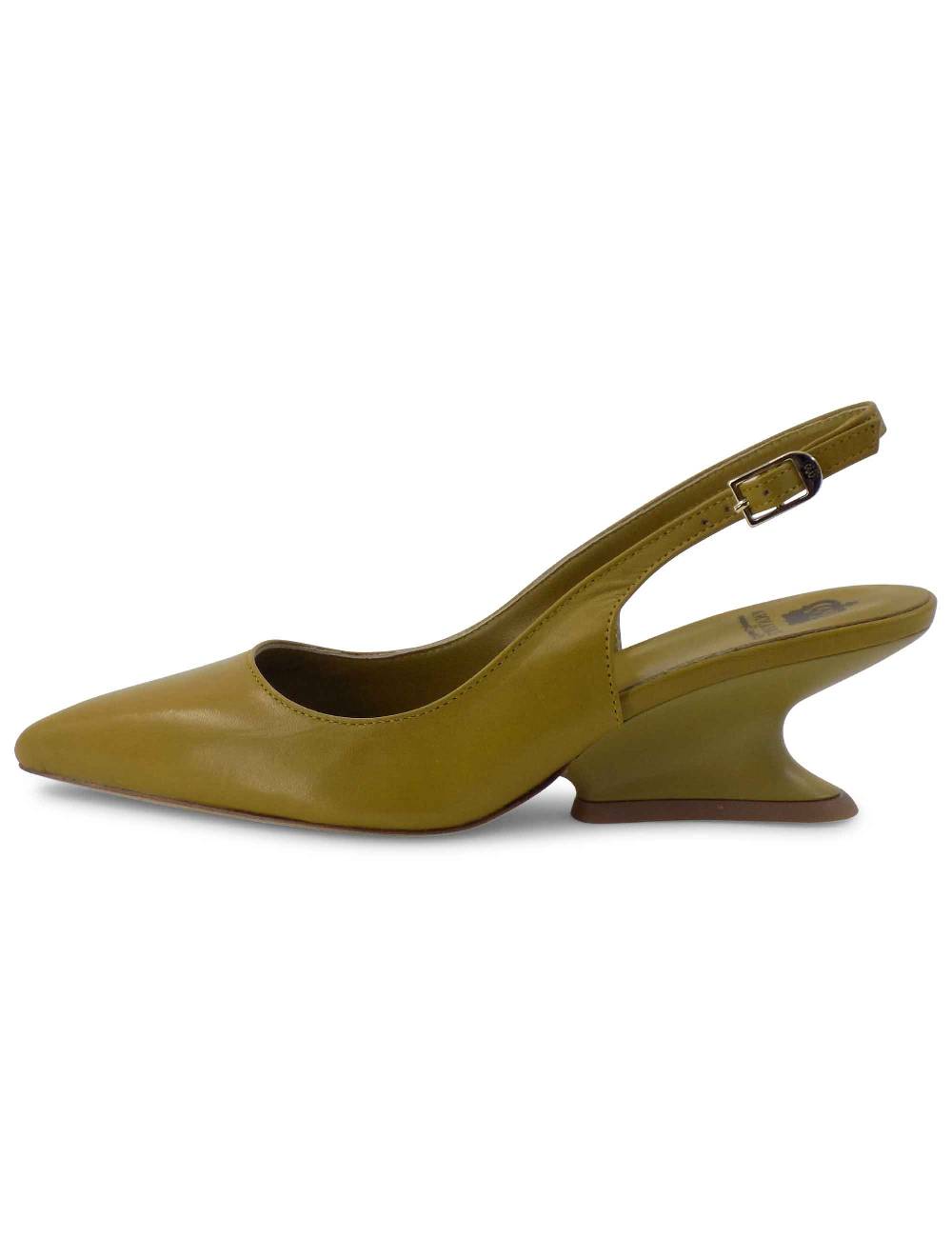 L'ARIANNA decollete ch1754/z slingback color cedro con tacco a zeppa l'arianna Economico