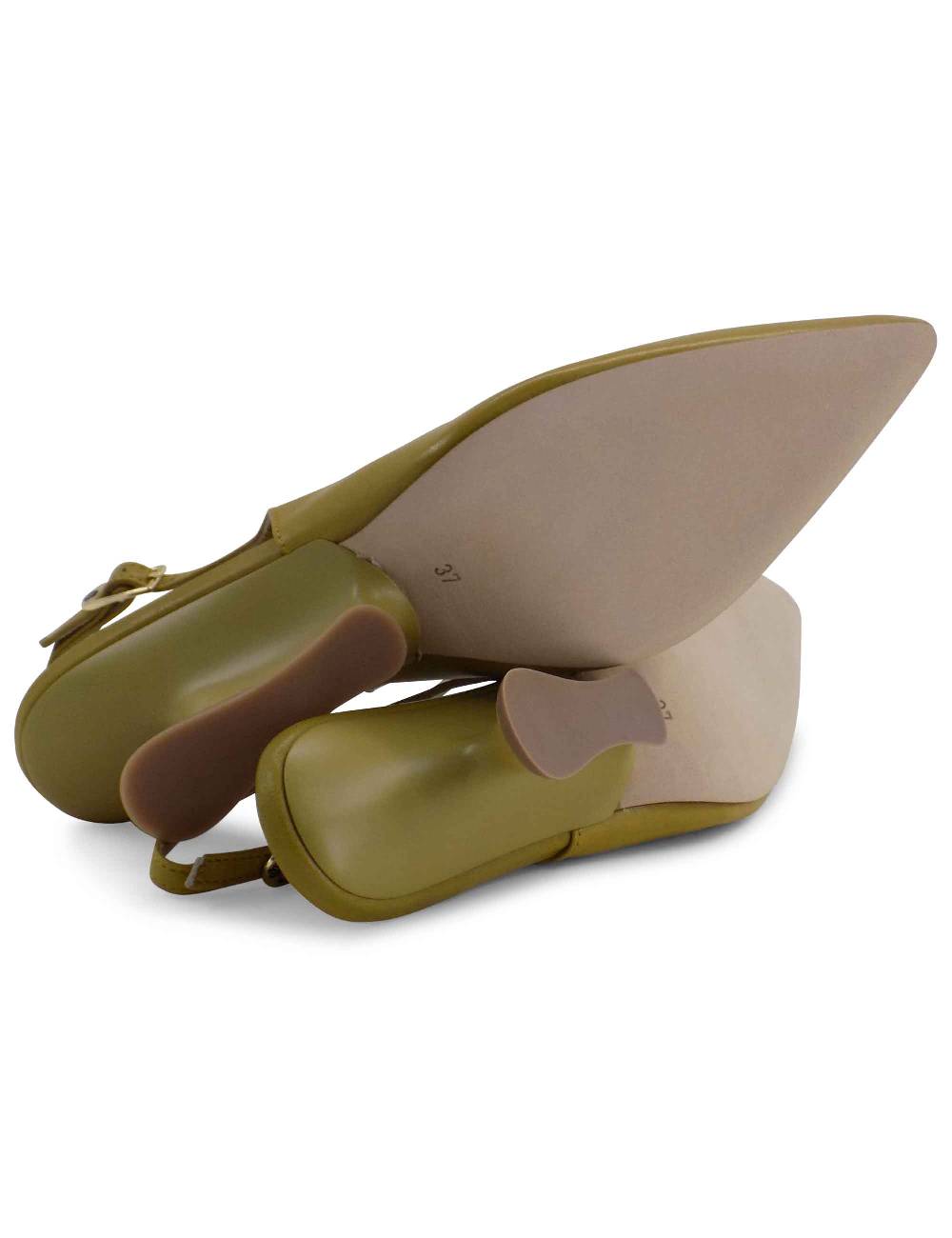 L'ARIANNA decollete ch1754/z slingback color cedro con tacco a zeppa l'arianna Economico