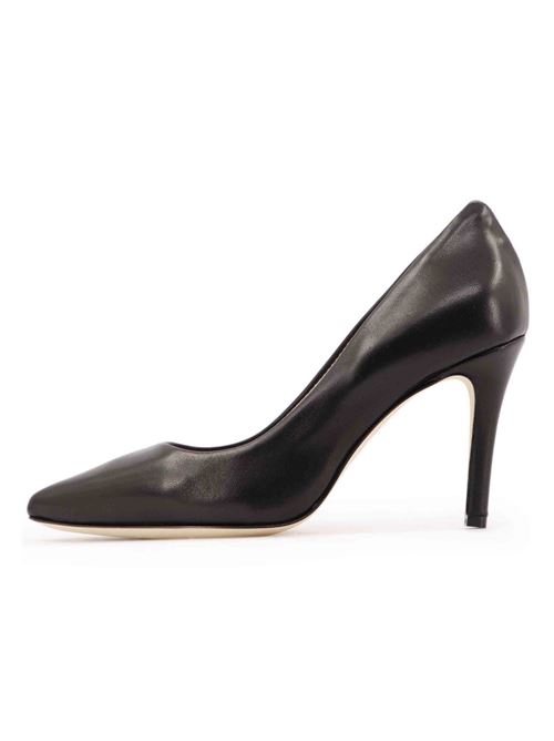 L'ARIANNA Decollete DE1002 da donna in pelle nero con tacco alto Moda