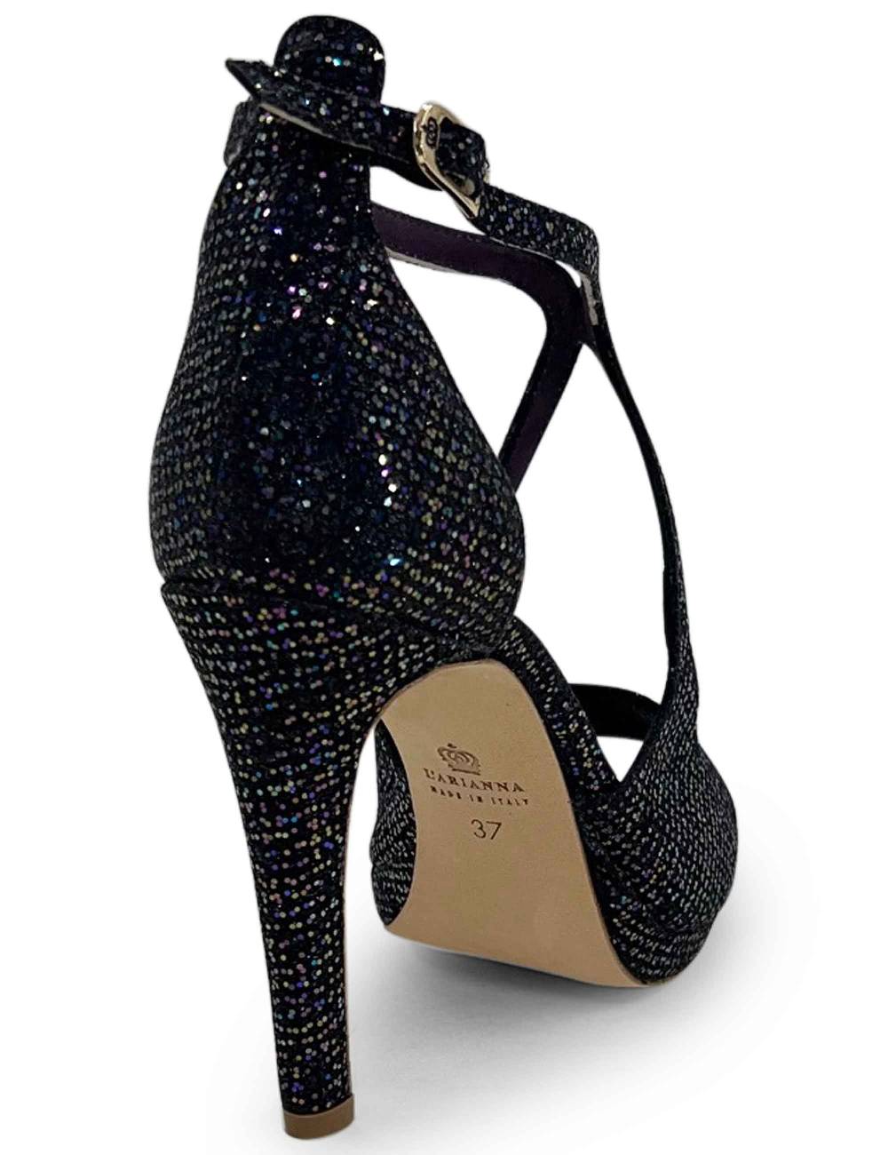 L'ARIANNA sandali sp1719 in moon prugna con plateau e tacco tono su tono Italy