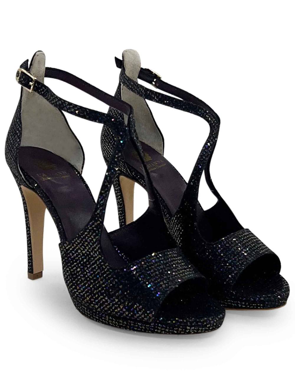 L'ARIANNA sandali sp1719 in moon prugna con plateau e tacco tono su tono Italy