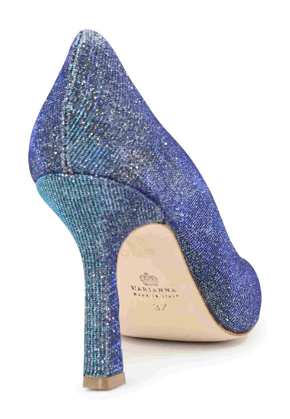 L'ARIANNA Decollete DE1002/RT donna in tessuto lux demin con tacco alto 2025