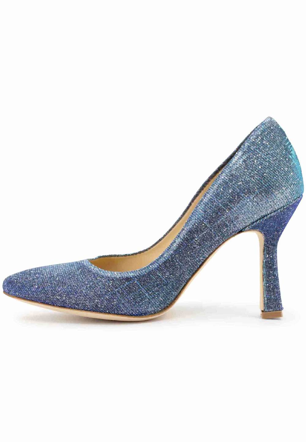 L'ARIANNA Decollete DE1002/RT donna in tessuto lux demin con tacco alto 2025