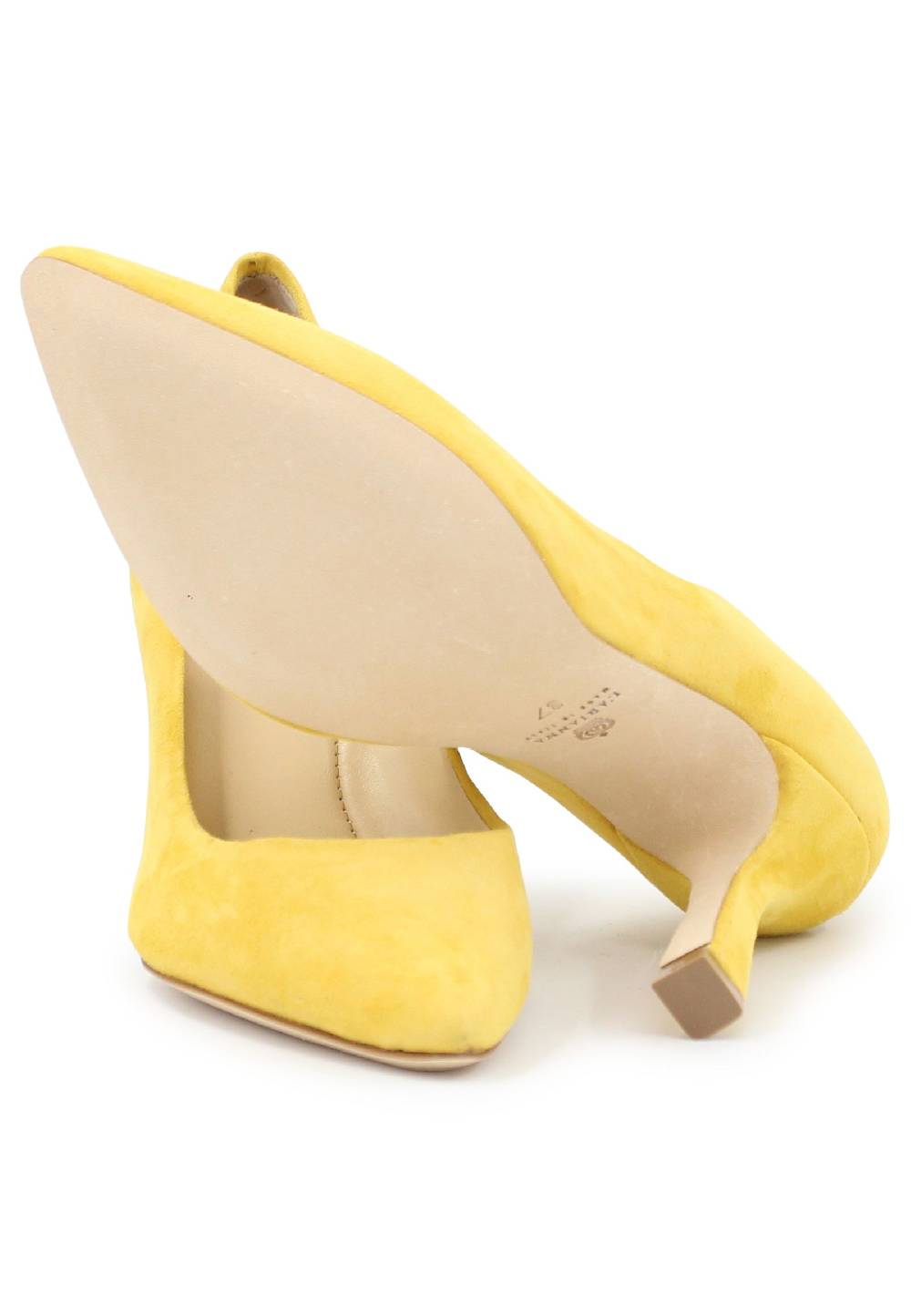 L'ARIANNA Decollete DE1002/RT donna in camoscio giallo con tacco alto Shopping Online