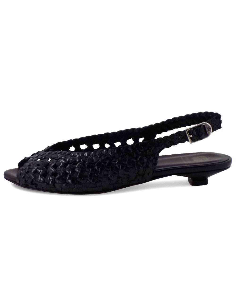 L'ARIANNA BALLERINA SP1770/RT IN PELLE INTRECCIATA NERA Fino al 60% di sconto