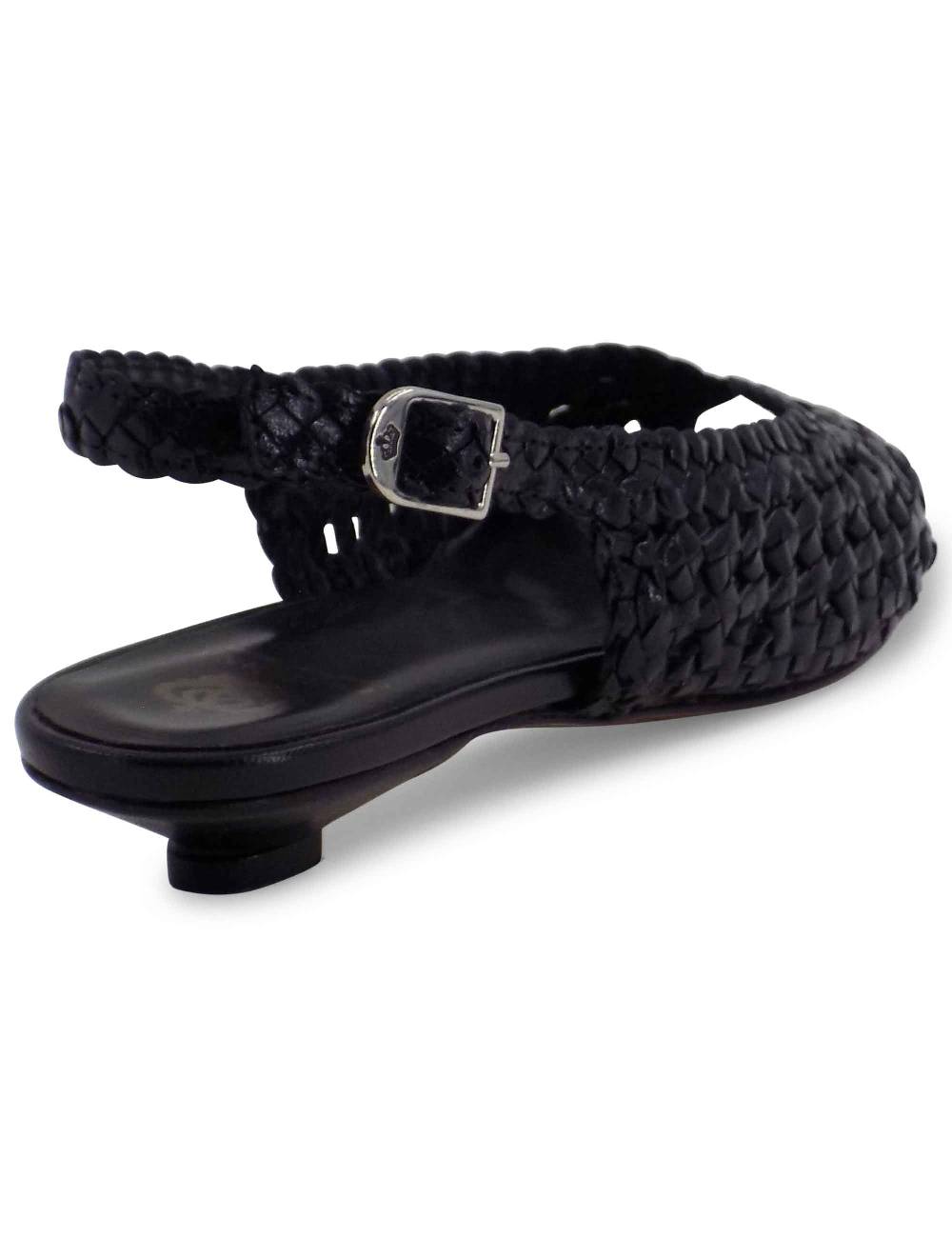 L'ARIANNA BALLERINA SP1770/RT IN PELLE INTRECCIATA NERA Fino al 60% di sconto