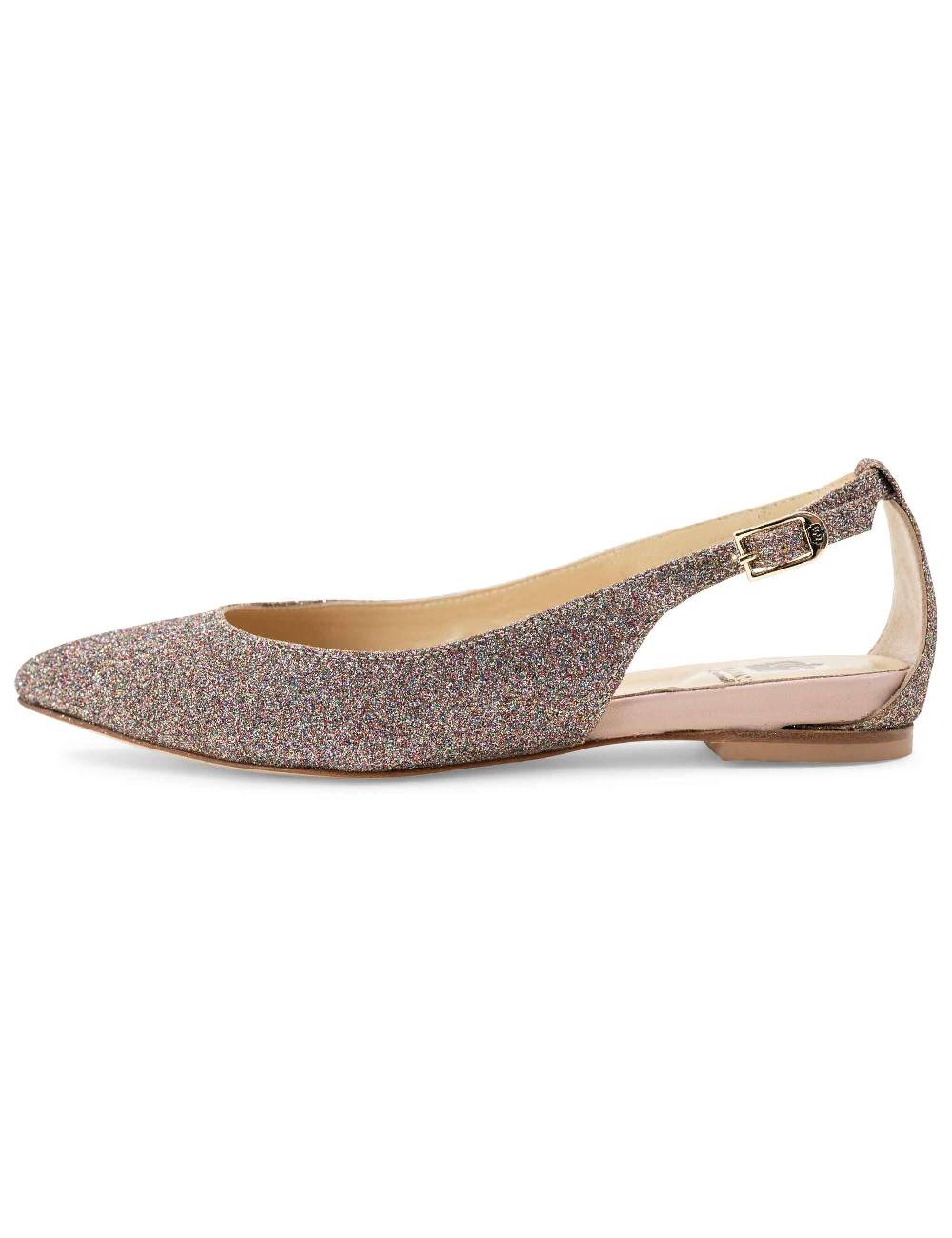 L'ARIANNA BALLERINE BL1599 DA DONNA IN tessuto luxury multicolor CON TACCO BASSO L'ARIANNA Saldi
