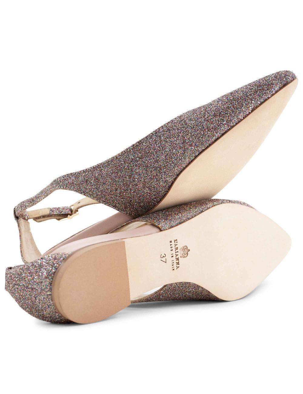 L'ARIANNA BALLERINE BL1599 DA DONNA IN tessuto luxury multicolor CON TACCO BASSO L'ARIANNA Saldi