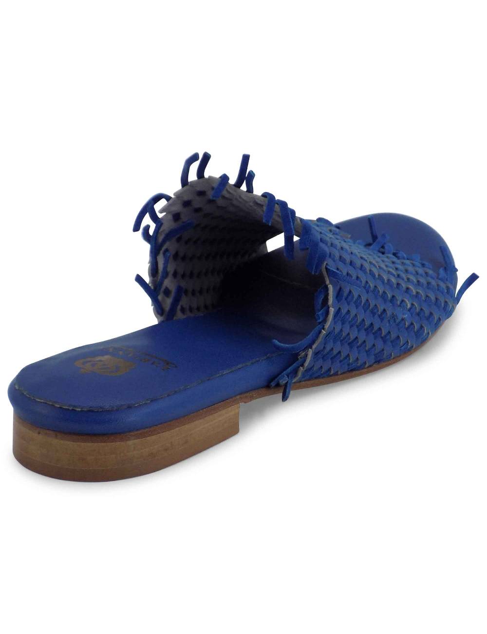 L'ARIANNA Sandali CB1259 bassi donna in pelle intrecciata OCEANO Pezzi Unici