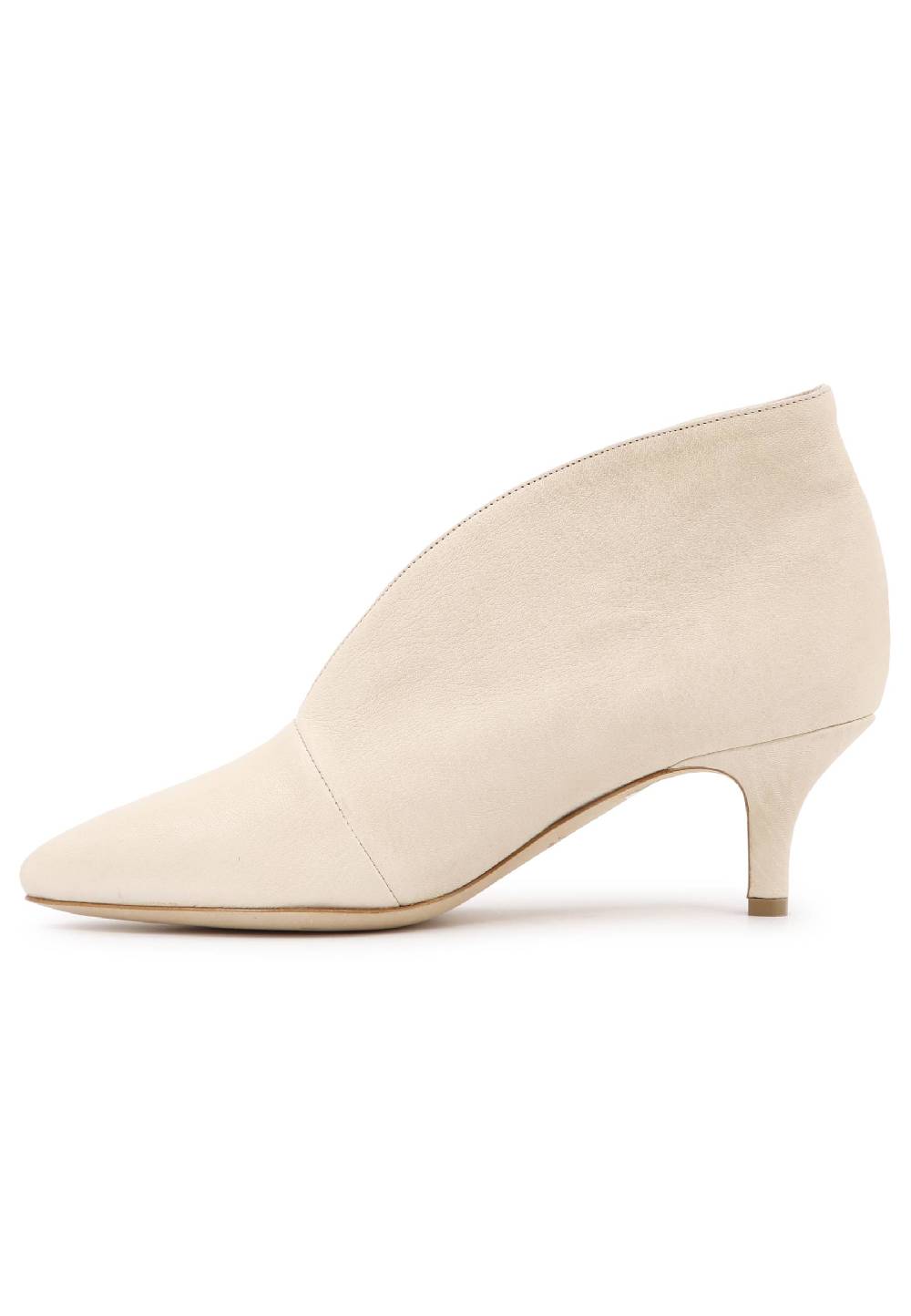 L'ARIANNA tronchetti tr8006 donna Ankle boot in pelle bianco frost con tacco basso tono su tono Saldi Di Fabbrica