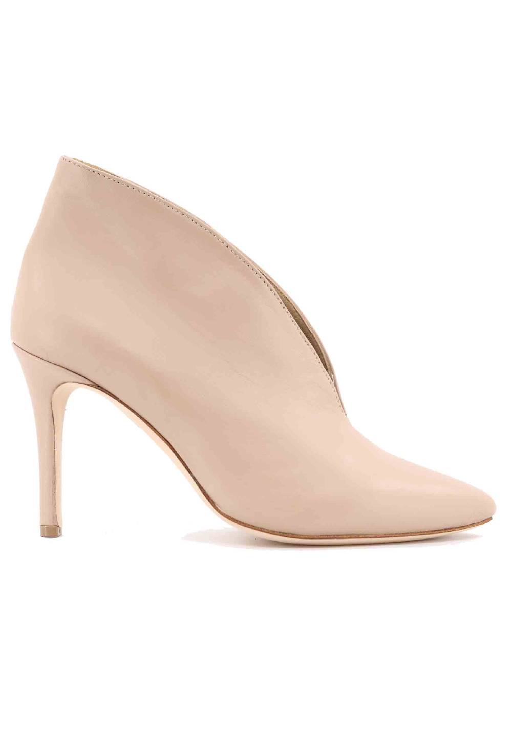 L'ARIANNA tronchetto TR8008 in pelle nude tacco alto
