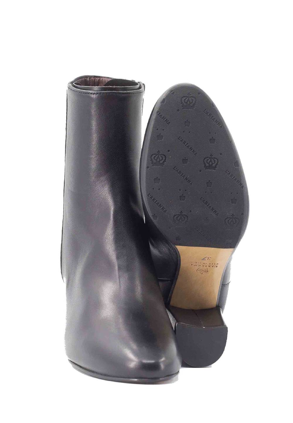 L'ARIANNA Stivaletti TR1692/G in pelle nera Pezzi Unici