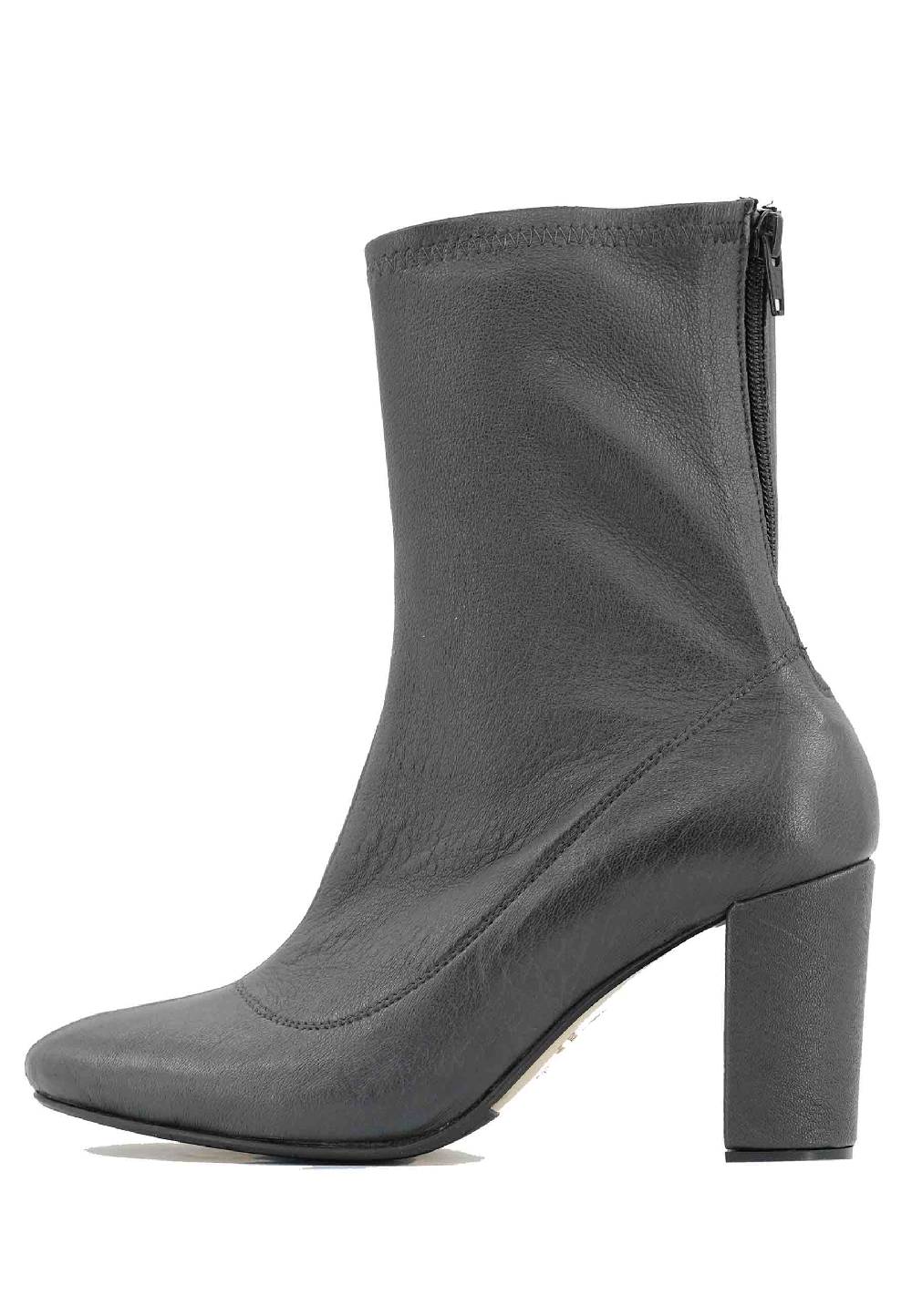 L'ARIANNA Stivaletti EL3002 in elasticizzato grigio con tacco alto Sottocosto