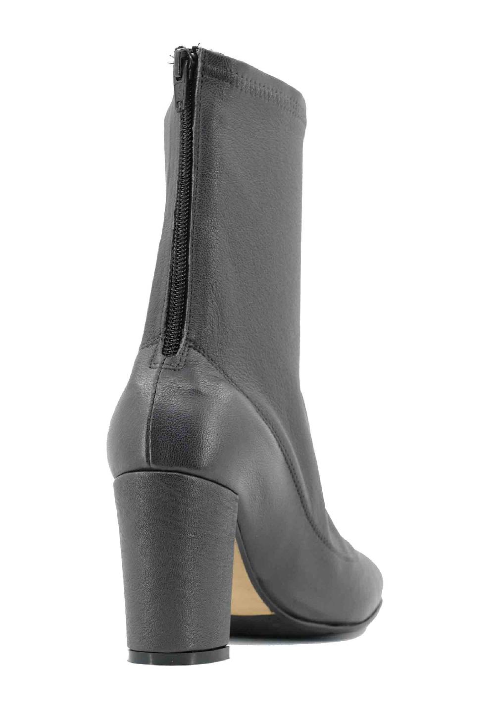 L'ARIANNA Stivaletti EL3002 in elasticizzato grigio con tacco alto Sottocosto