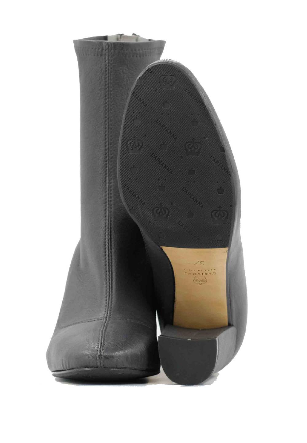 L'ARIANNA Stivaletti EL3002 in elasticizzato grigio con tacco alto Sottocosto
