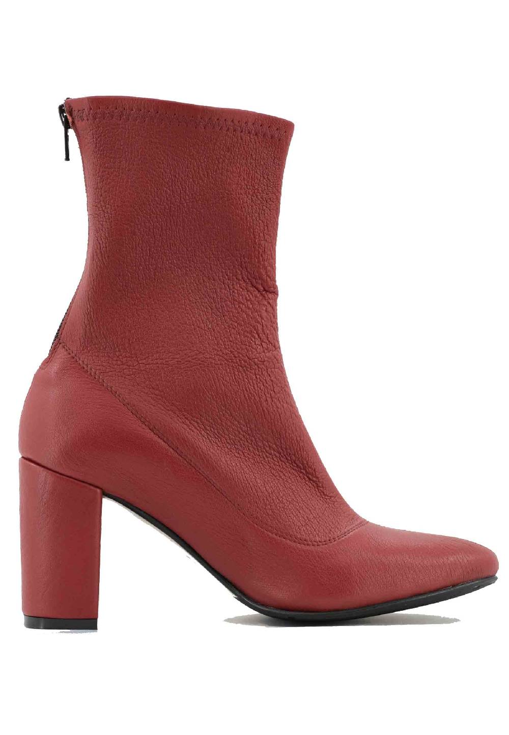 L'ARIANNA Stivaletti EL3002 in elasticizzato rosso con tacco alto Novità