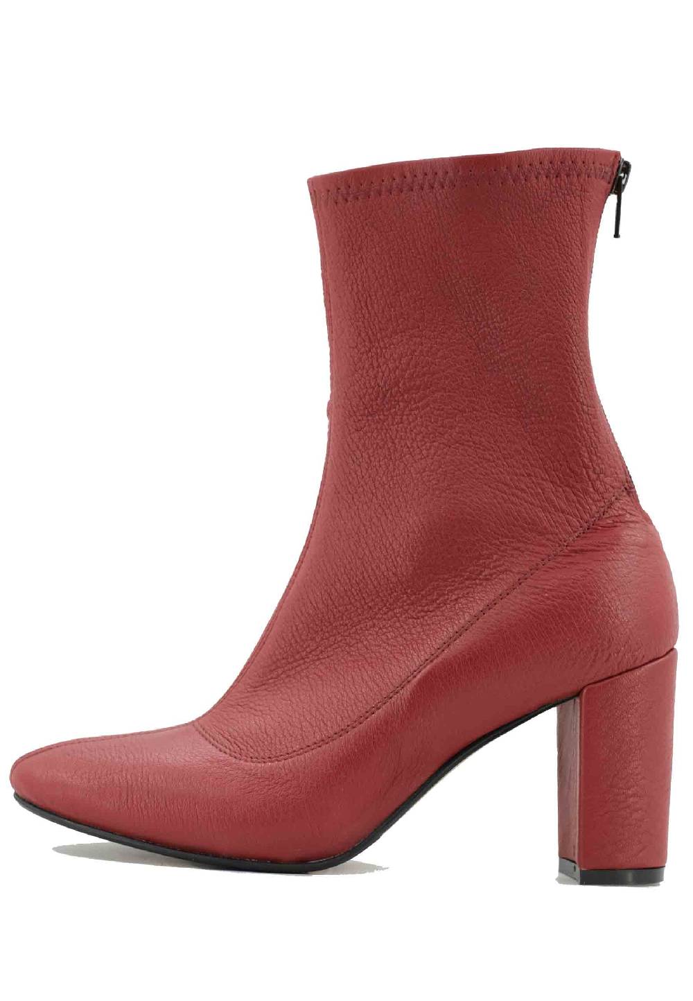 L'ARIANNA Stivaletti EL3002 in elasticizzato rosso con tacco alto Novità
