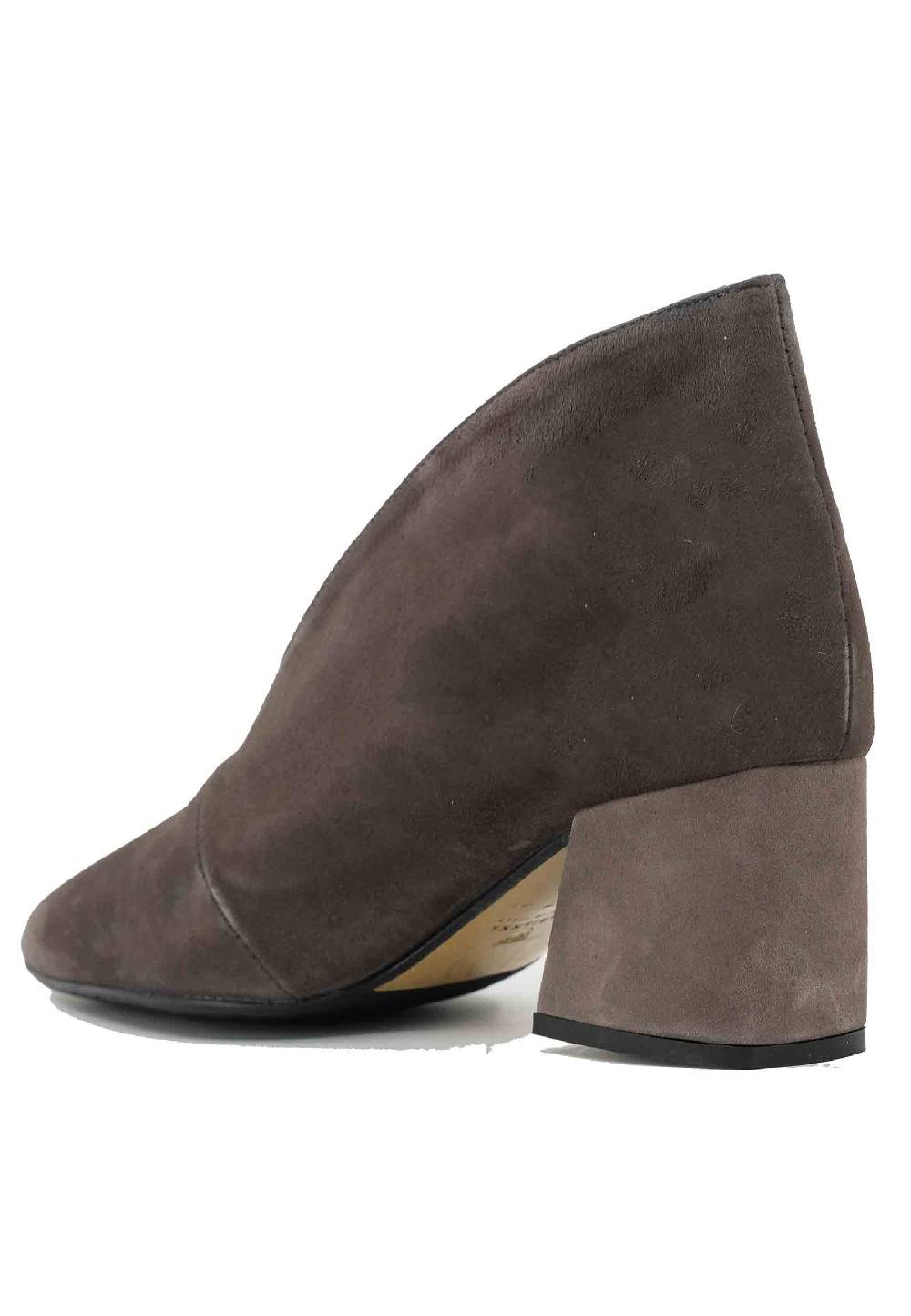 L'ARIANNA Stivaletti TR8006/G Ankle boot in camoscio grigio con tacco largo Offerte