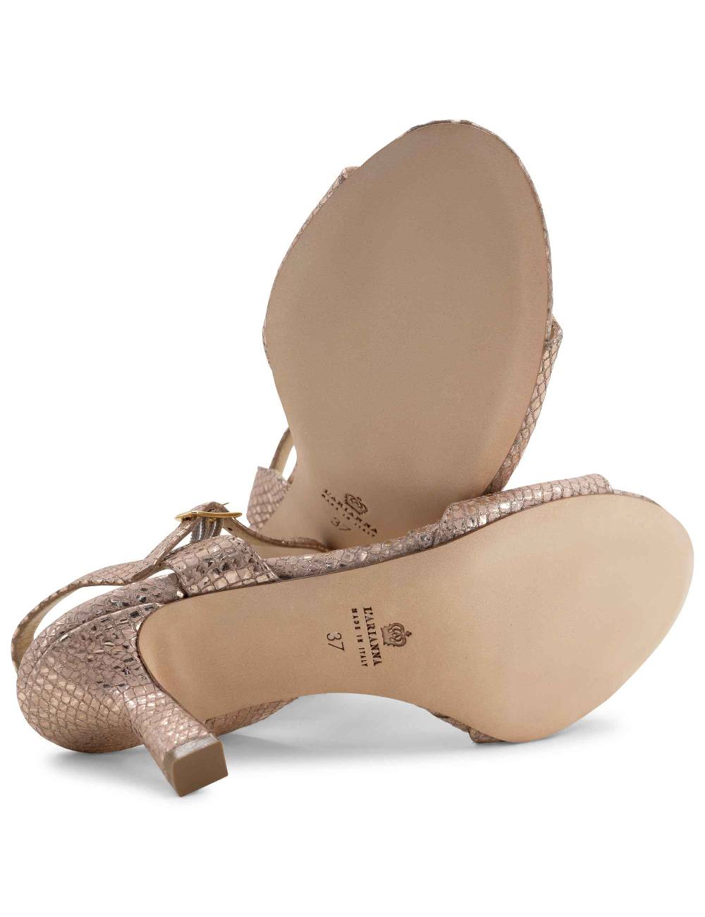 L'ARIANNA sandali ds1510/rt in tessuto stampato laminato nude l'arianna Vendite Flash