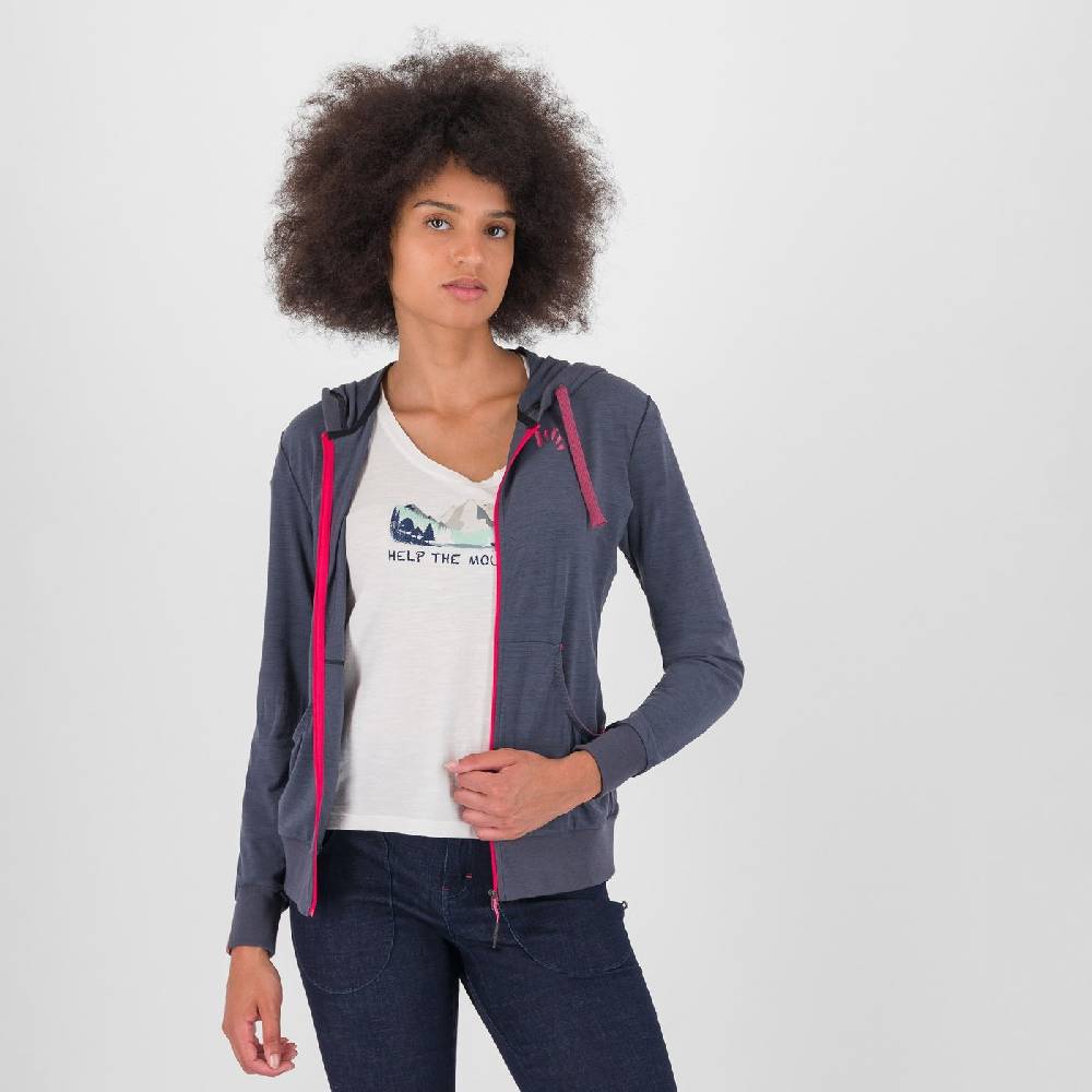 Karpos COPPOLO MERINO W FULL ZIP HOODIE Saldi Di Fabbrica