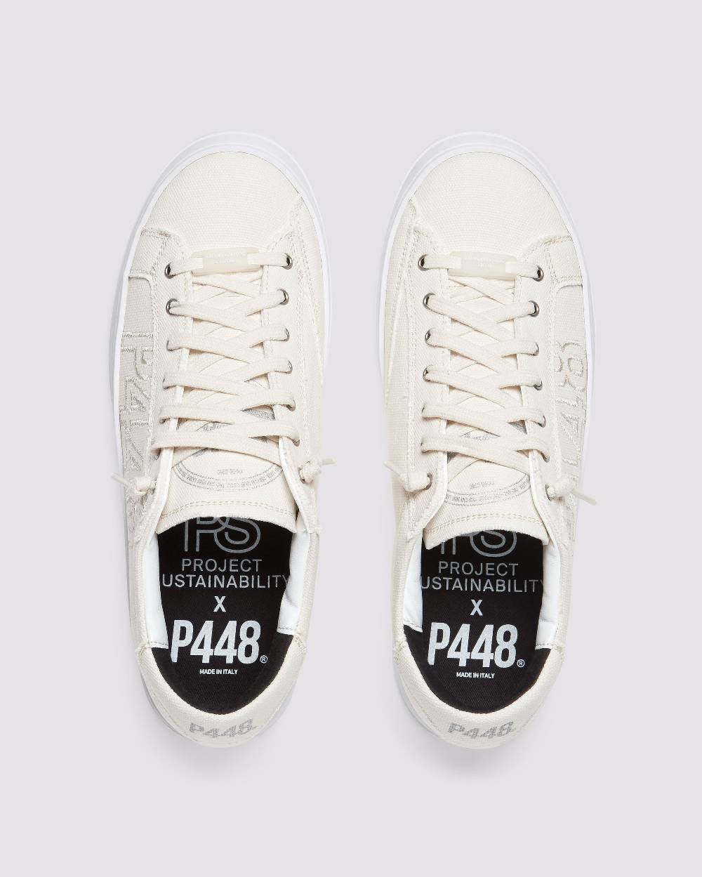 P448 John Cream Canvas Economico