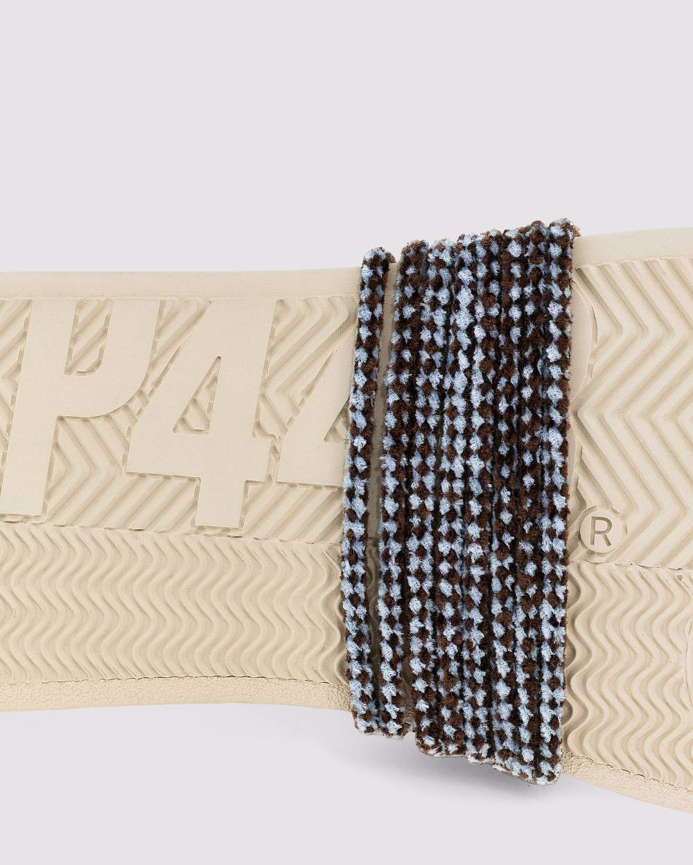P448 Shoelaces Brown/Light Blue Fino Al -60%