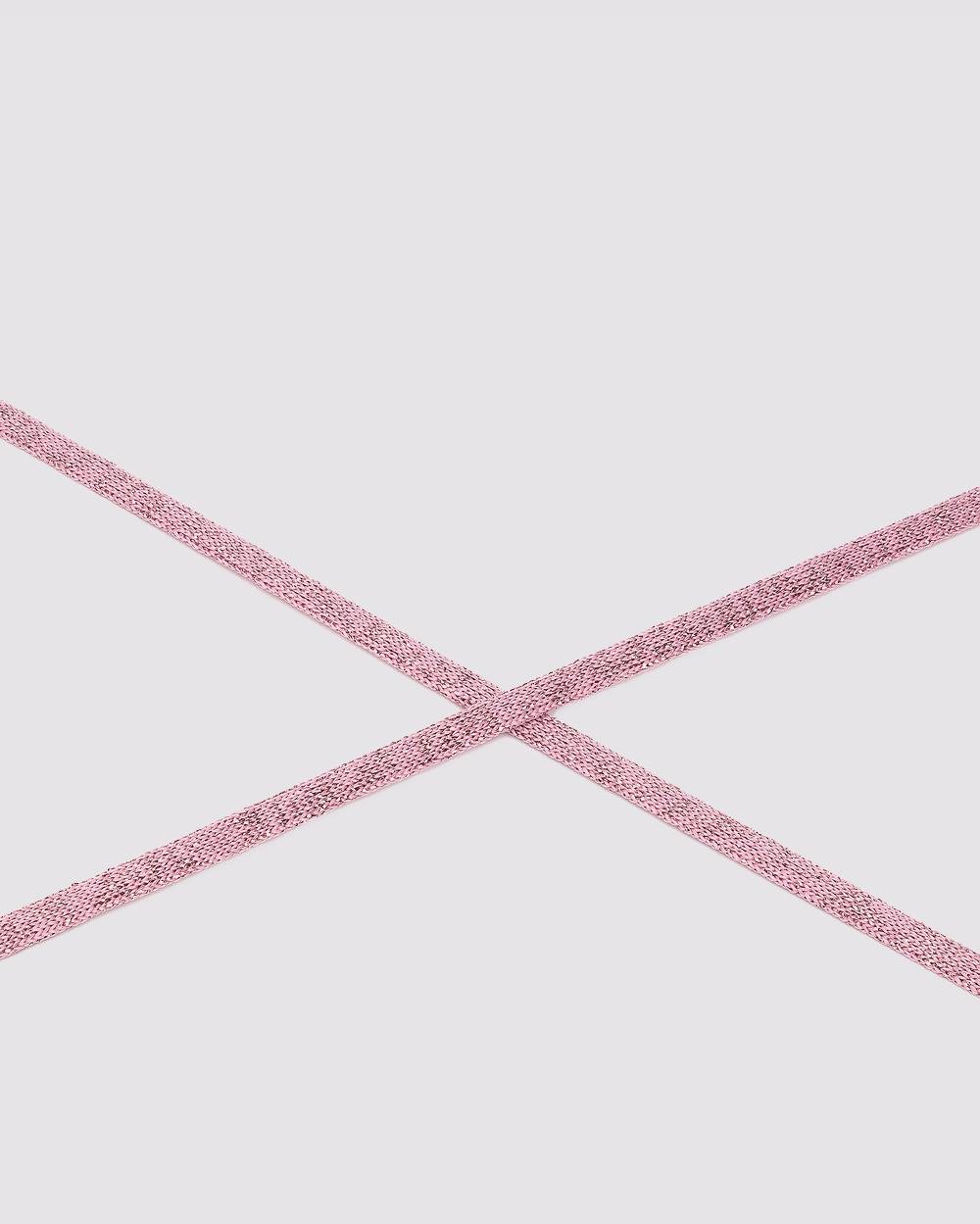 P448 Shoelaces Metallic Pink Convenienza