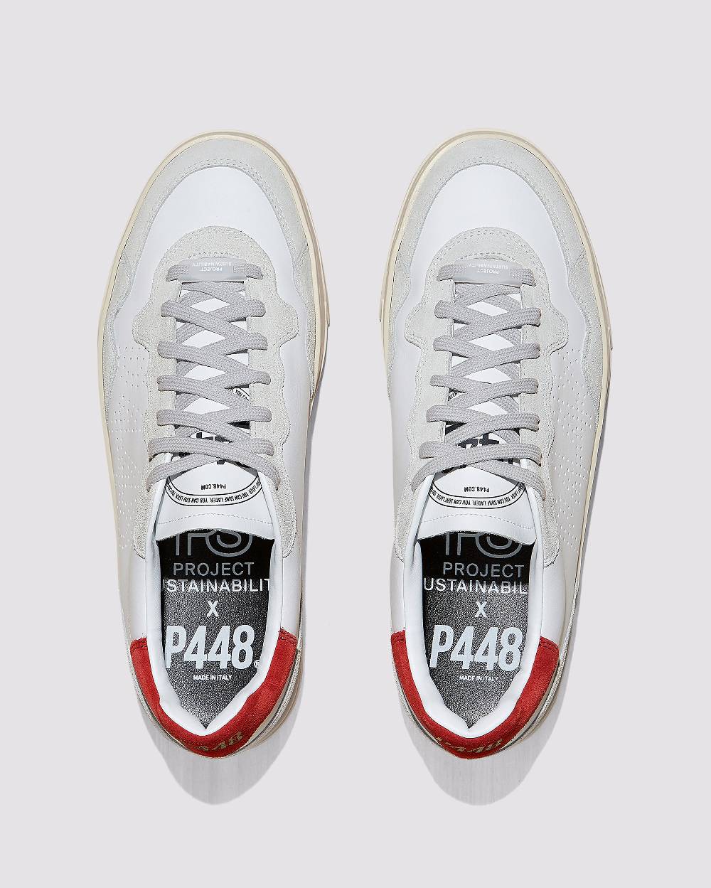 P448 Bali Recycled White/Red In Linea