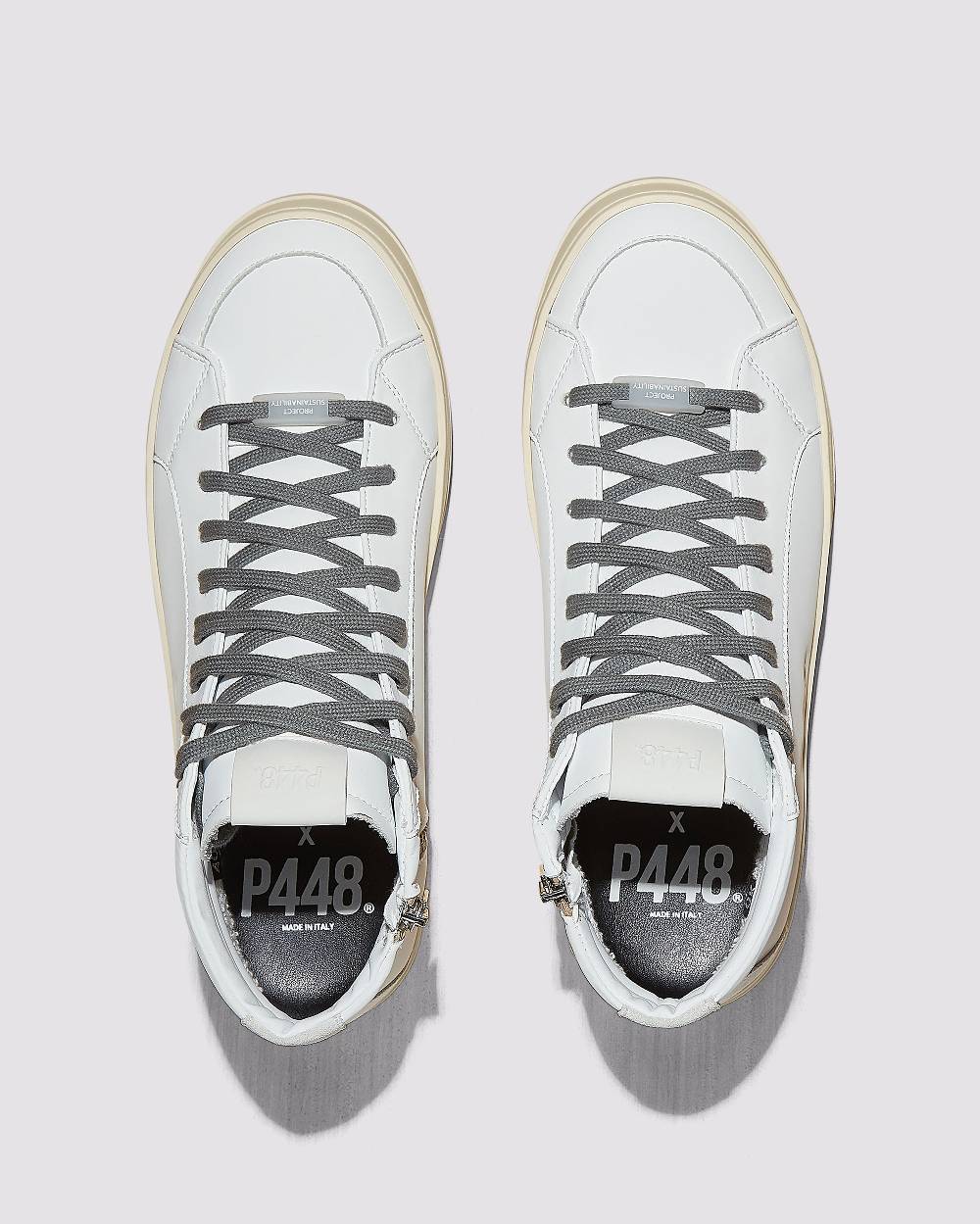 P448 Skate Recycled White Economico