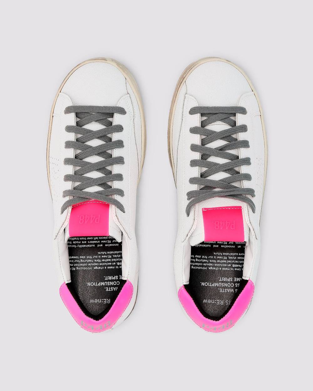 P448 John Recycled White/Fuchsia Shopping Online