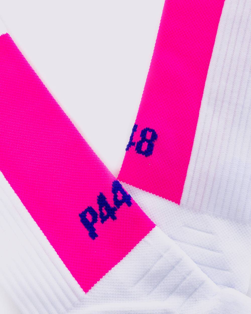 P448 Socks White/Pink Italia