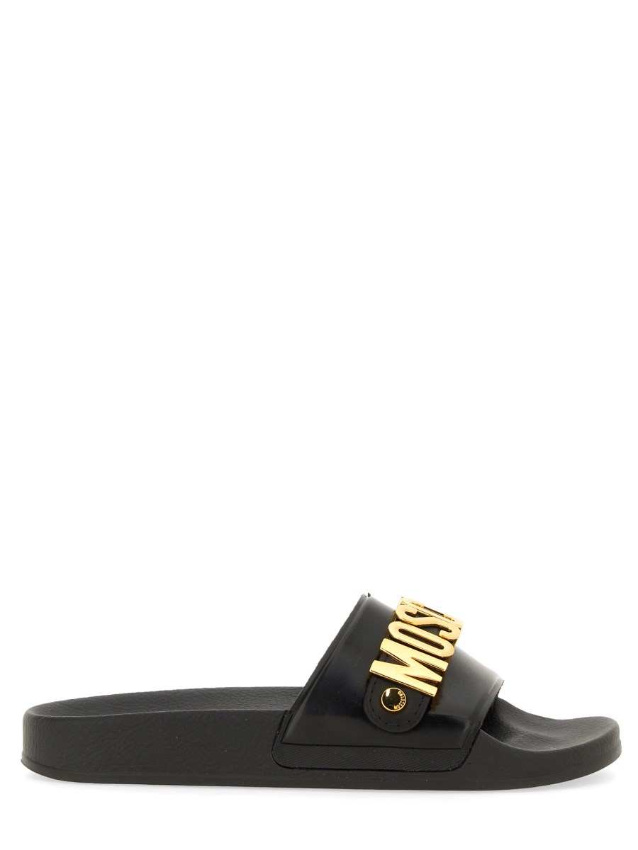 MOSCHINO SANDALO SLIDE CON LOGO 2025