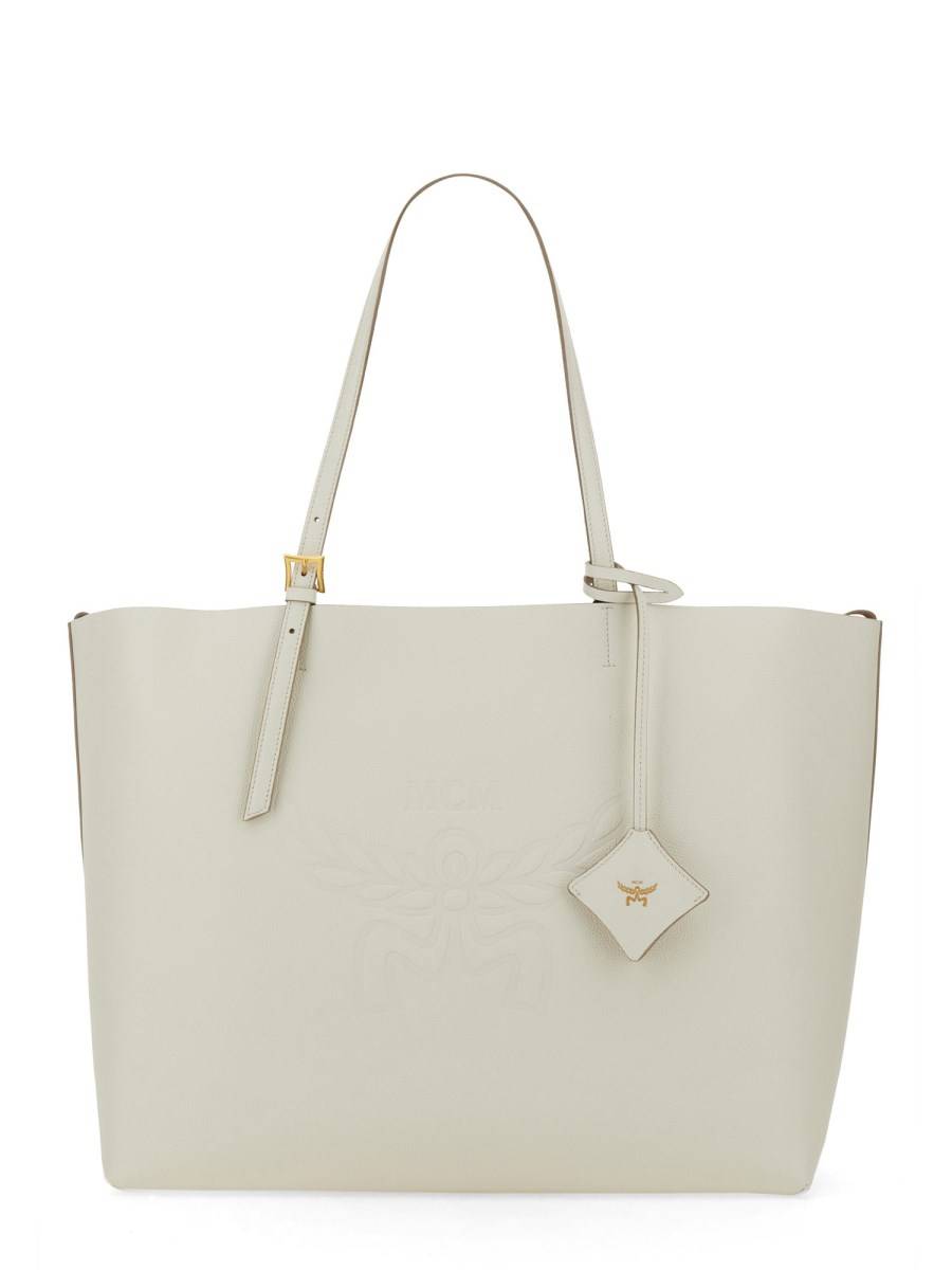 MCM BORSA SHOPPING "HIMMEL" LARGE IN PELLE CON LOGO IN RILIEVO I Più Venduti
