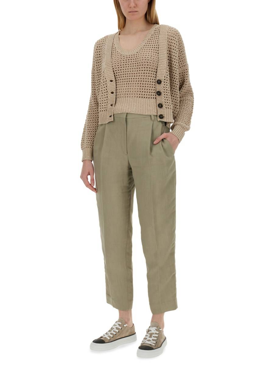 BRUNELLO CUCINELLI GILET A RETE Presa