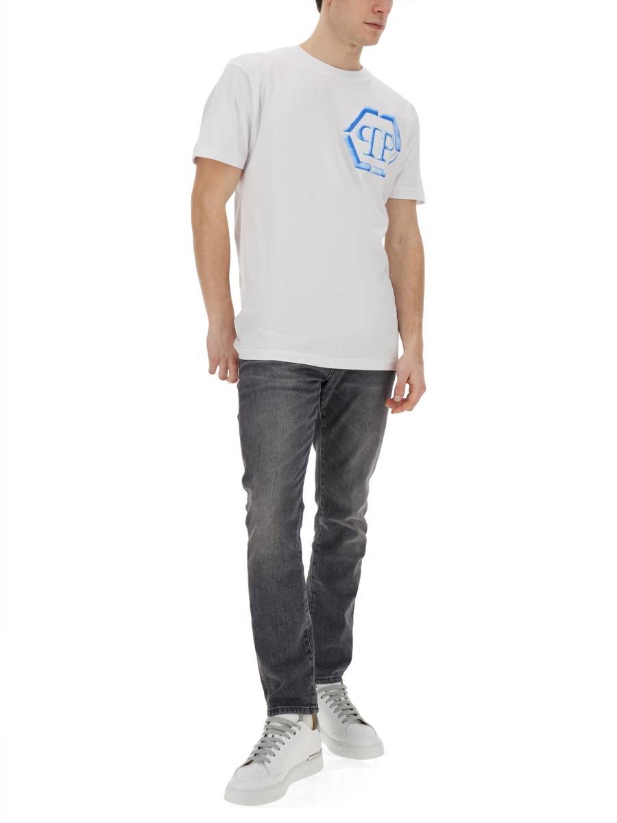PHILIPP PLEIN T-SHIRT CON LOGO Offerte