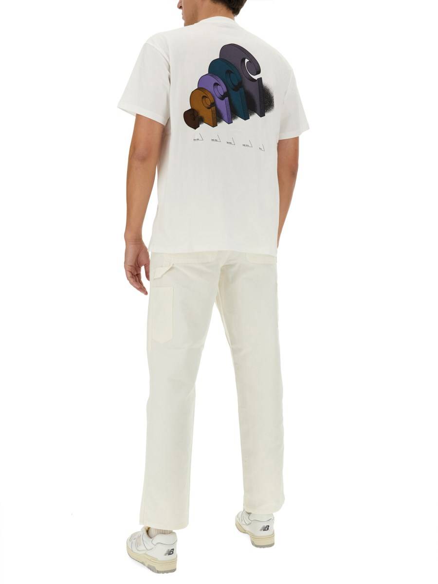 CARHARTT WIP T-SHIRT "DIAGRAM" IN COTONE Nuova