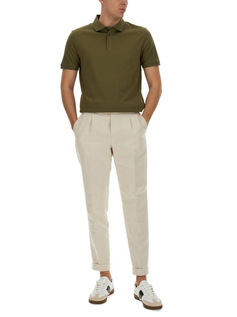 BOSS CAMEL POLO IN COTONE 2025