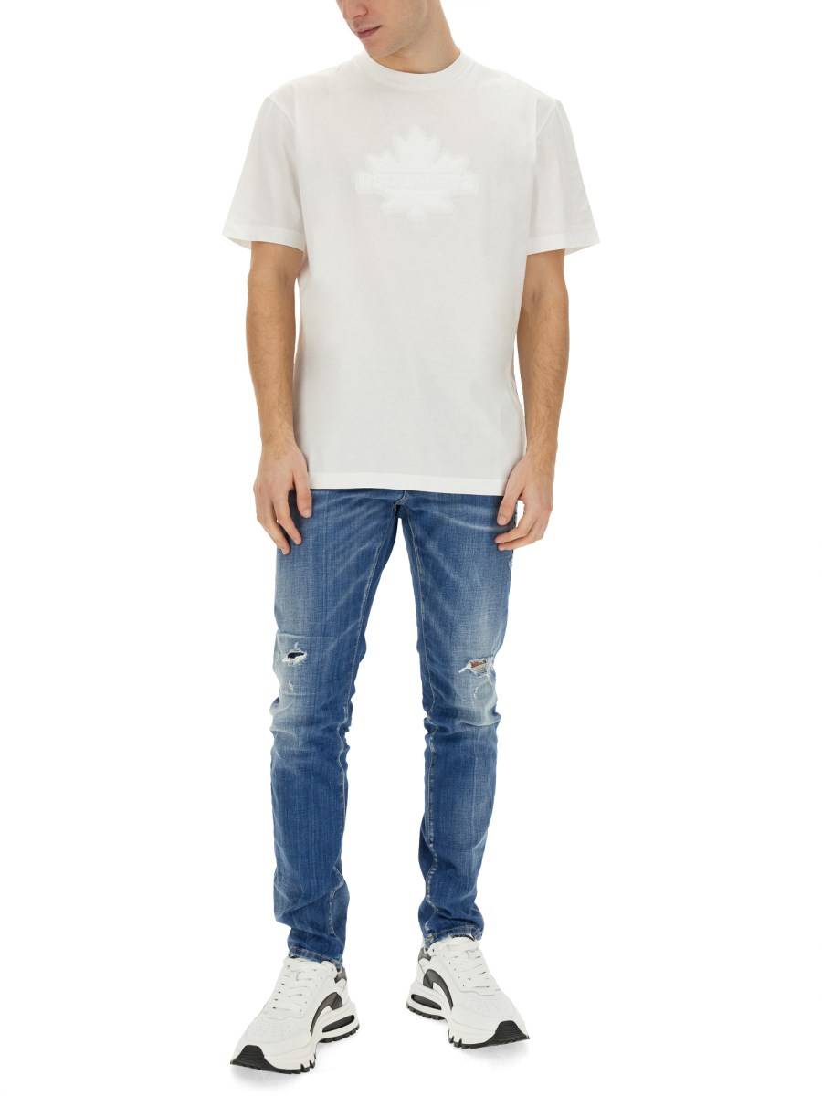 DSQUARED T-SHIRT IN COTONE CON LOGO Nuovo