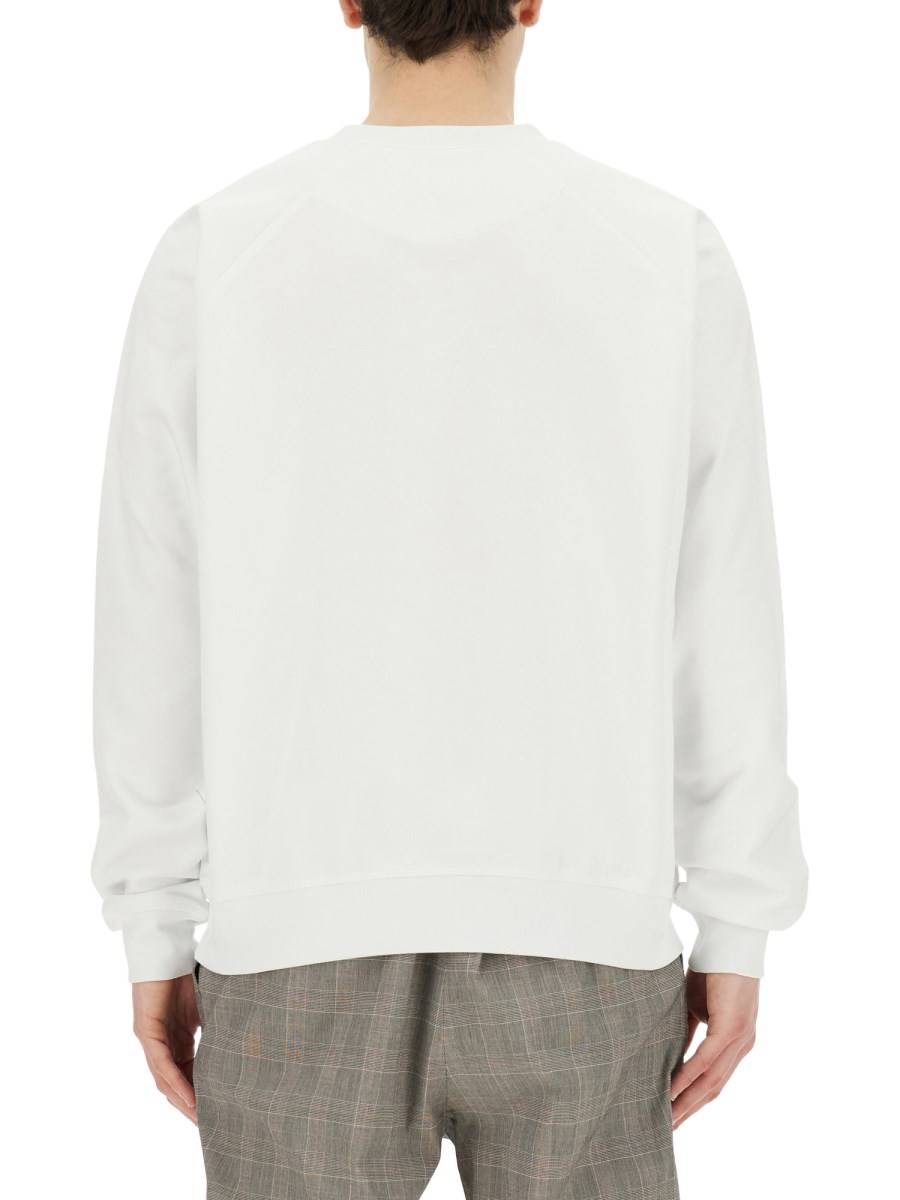 VIVIENNE WESTWOOD FELPA IN COTONE MANICA RAGALAN CON LOGO "TIME MACHINE" Promozione Limitata