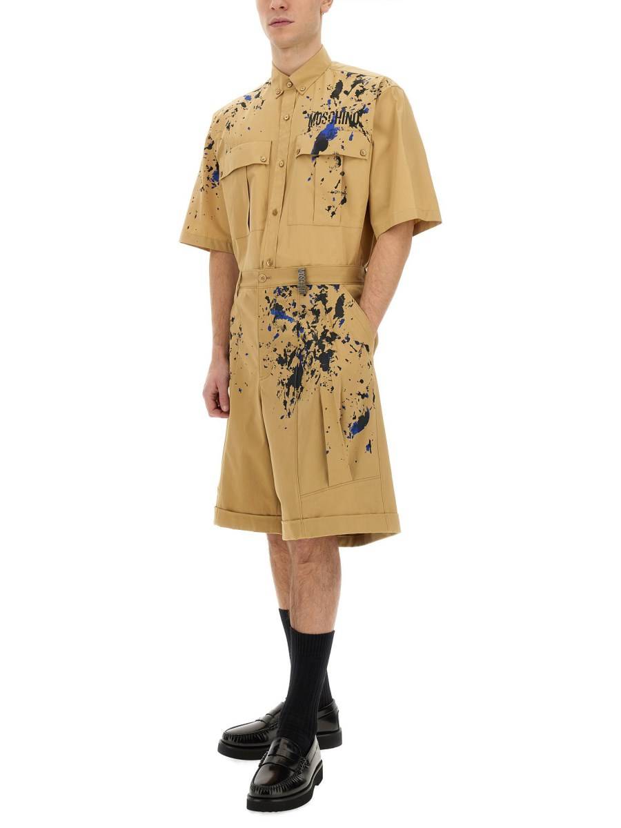 MOSCHINO BERMUDA CARGO IN COTONE Economico