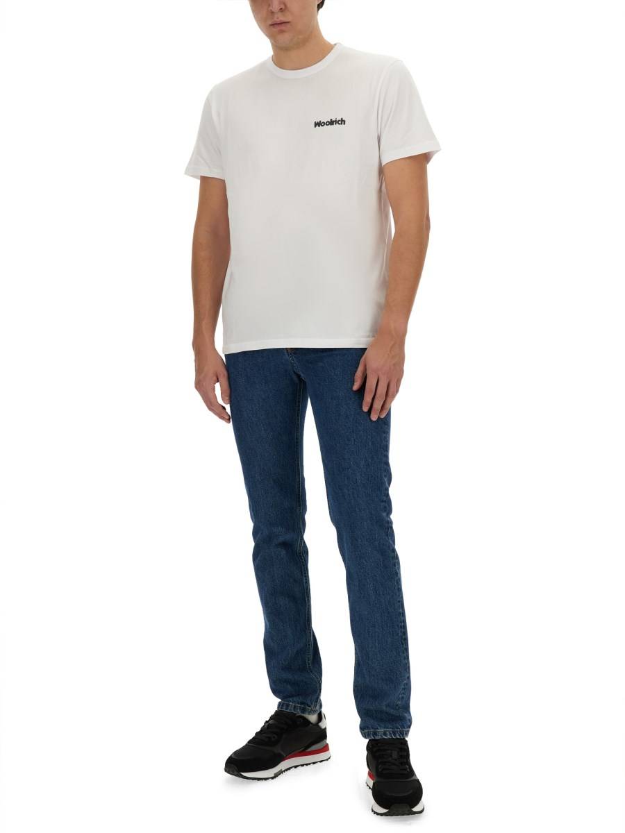 WOOLRICH T-SHIRT CON LOGO Saldi Di Fabbrica