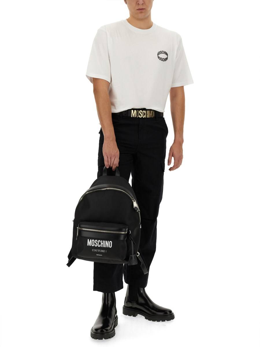 MOSCHINO T-SHIRT IN COTONE CON LOGO Nuova